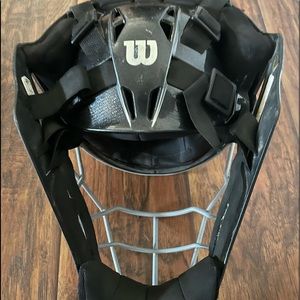 Catchers helmet, adjustable size helmet no specific size